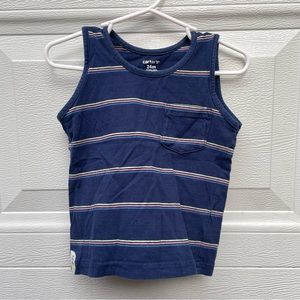 24m Carter’s baby boy striped tank top sleeveless